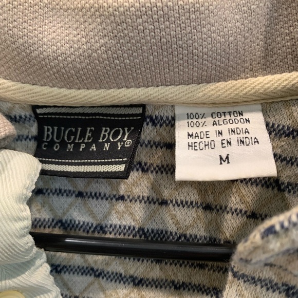 80s Vintage Bugle Boy Golf Polo Shirt, Size Medium - Picture 4 of 4